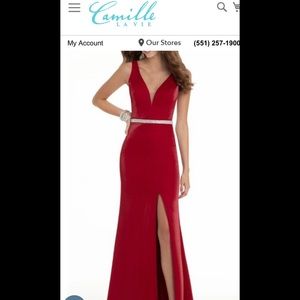 NWT “XSCAPE” RED DRESS SIZE 10 from CAMILLE LA VIE